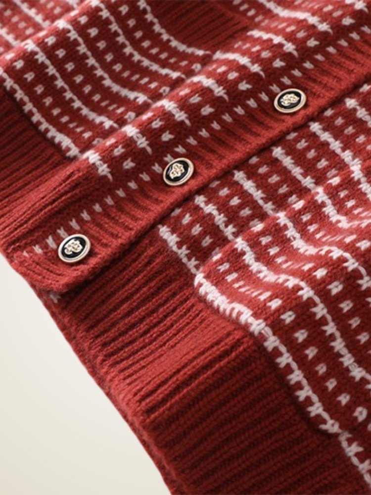 Lirith -  Striped Cashmere Cardigan