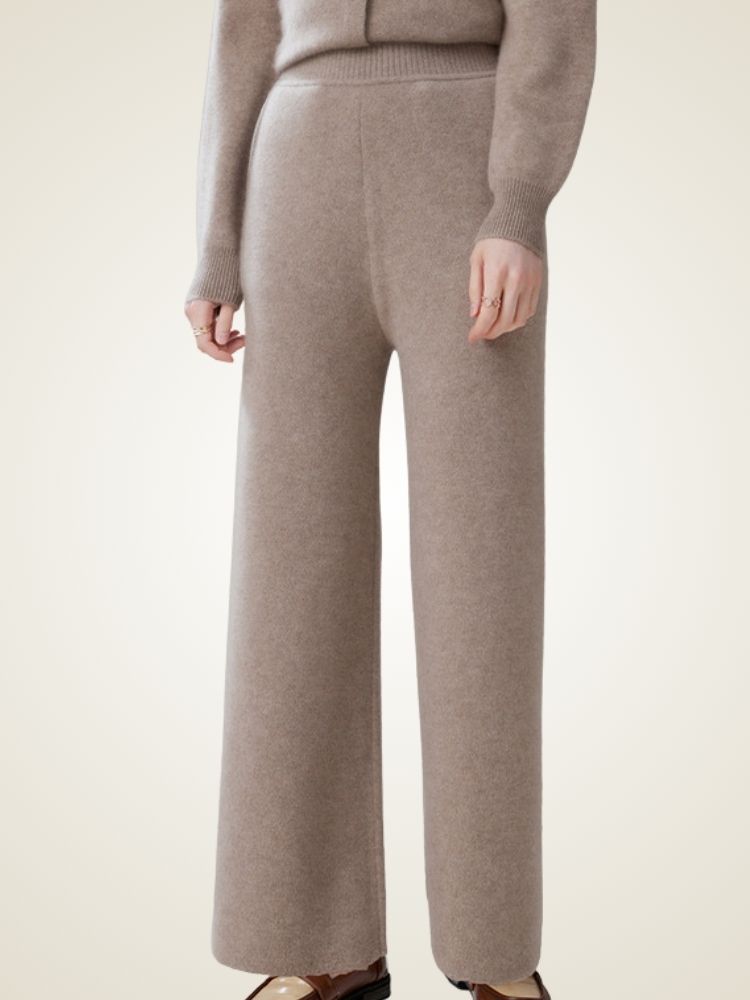 Arley - Wide-Leg Cashmere Pants