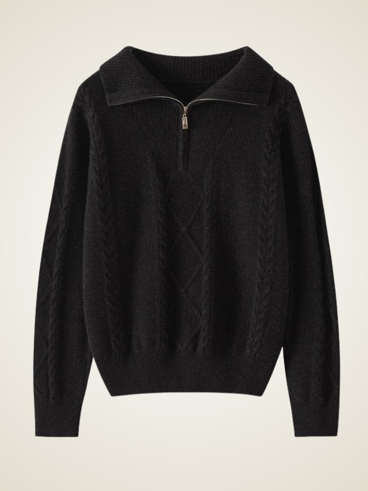 Vilaria - Half-Zip Cashmere Sweater
