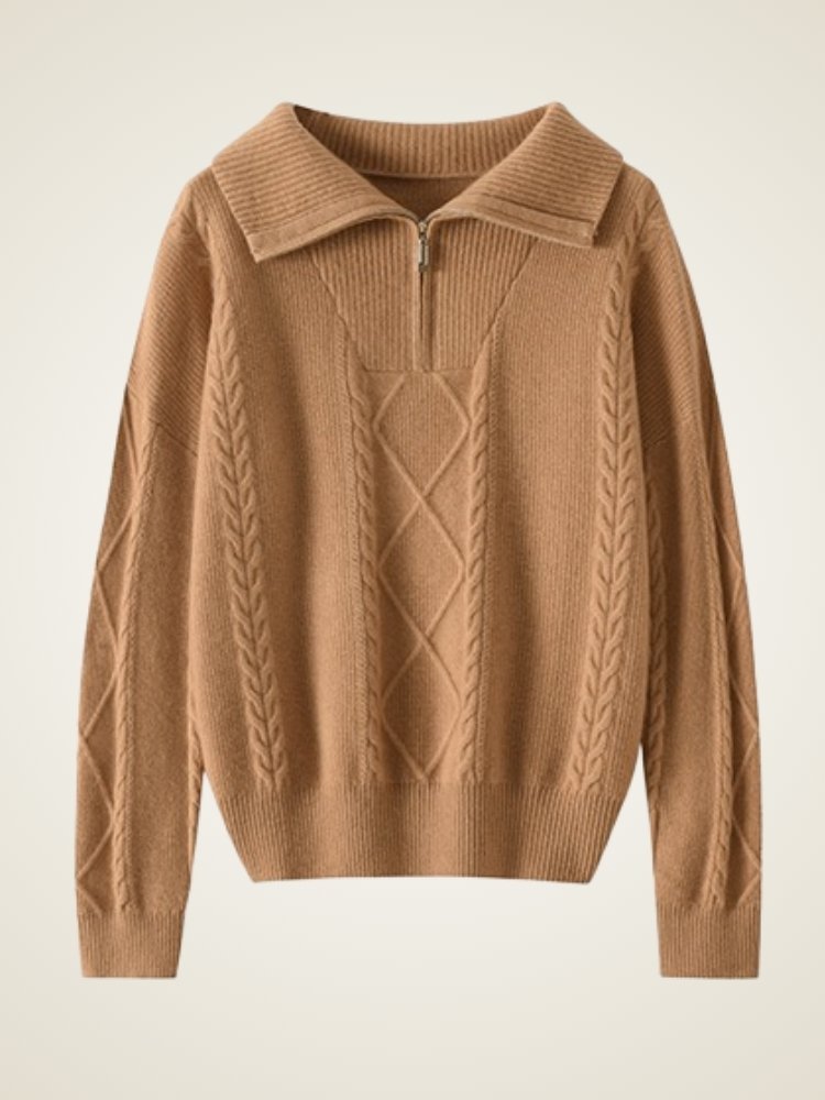 Vilaria - Half-Zip Cashmere Sweater