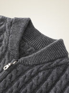 Silas - Cable-Knit Cashmere Cardigan