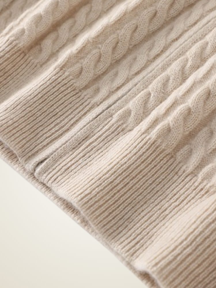 Silas - Cable-Knit Cashmere Cardigan