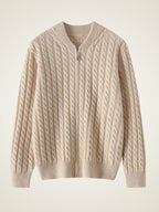 Silas - Cable-Knit Cashmere Cardigan