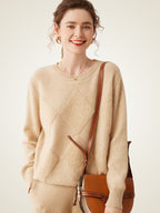 Nathaniel -  Diamond Knit Cashmere Sweater
