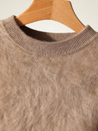Anton - Brushed  Crewneck Cashmere Sweater