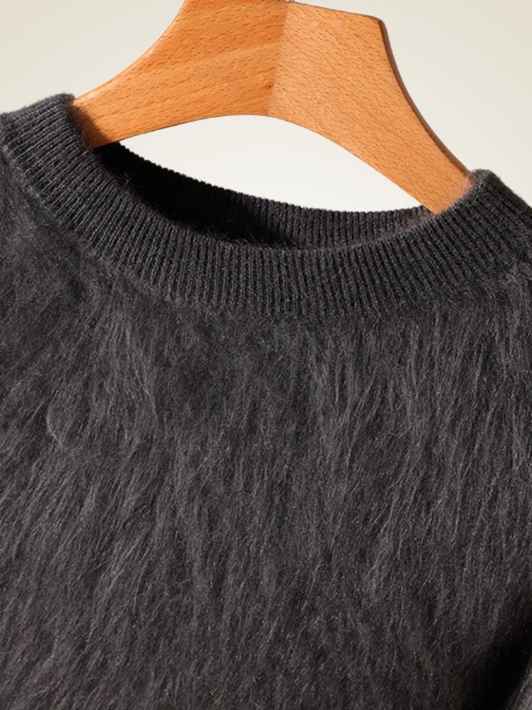 Anton - Brushed  Crewneck Cashmere Sweater