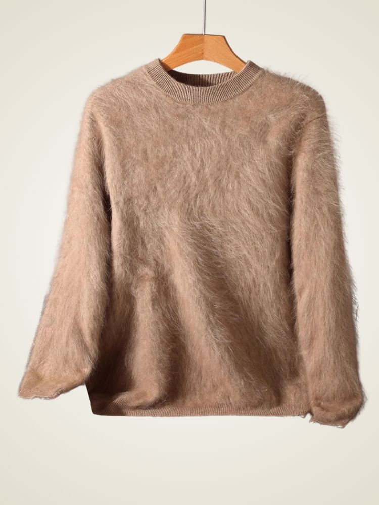 Anton - Brushed  Crewneck Cashmere Sweater