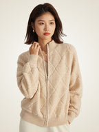 Nya -  Zip-Up Cashmere Jacket