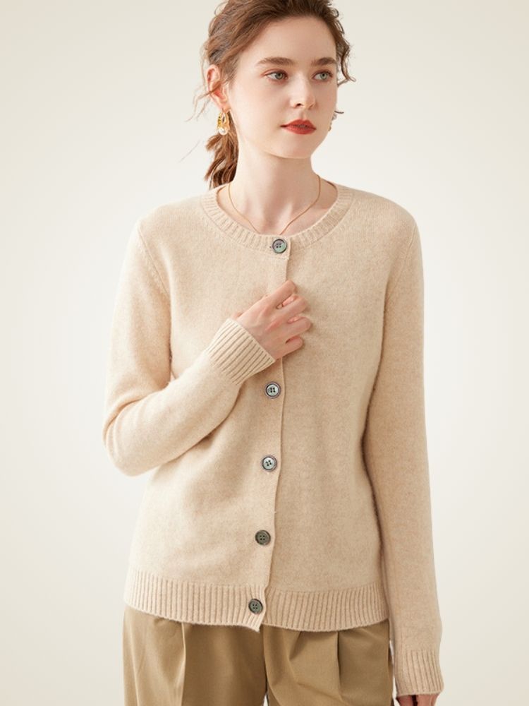 Clotilde - Brushed Cashmere Cardigan
