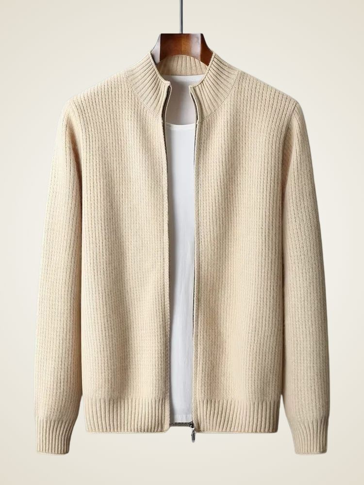 Emmett - Ribbed Cashmere Cardigan