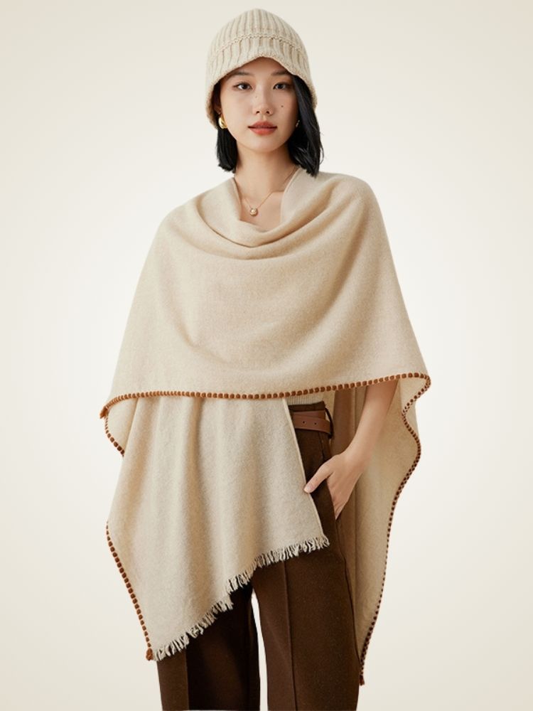 Niva - Cashmere Shawl Poncho