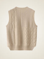 Alessia -  Round Neck Sweater Vest