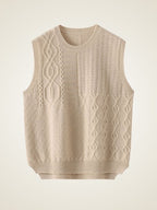 Alessia -  Round Neck Sweater Vest