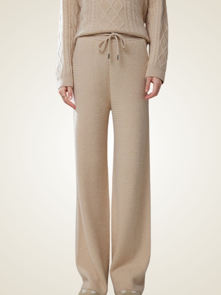 Alandra - Chevron Cashmere Pants