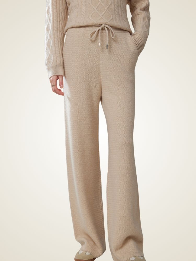 Alandra - Chevron Cashmere Pants