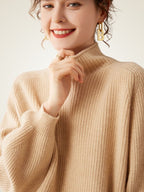 Olympia - Ribbed Cashmere Turtleneck Sweater