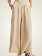 Zaylie -  Wide Leg Cashmere Pants