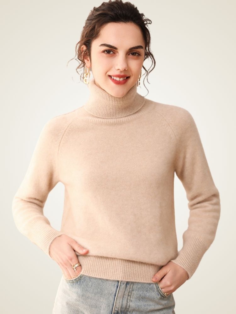 Perla -  High Turtleneck Cashmere Sweater