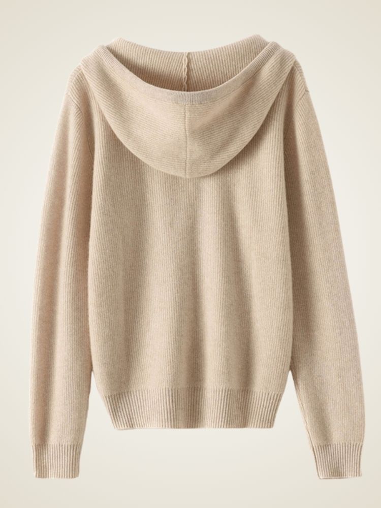 Adelise - Zip-Up Cashmere Hoodie