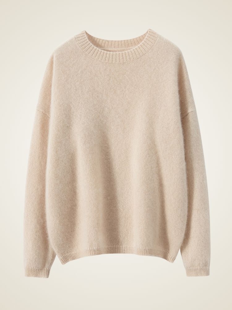 Zeliana - Classic Cashmere Crewneck Sweater