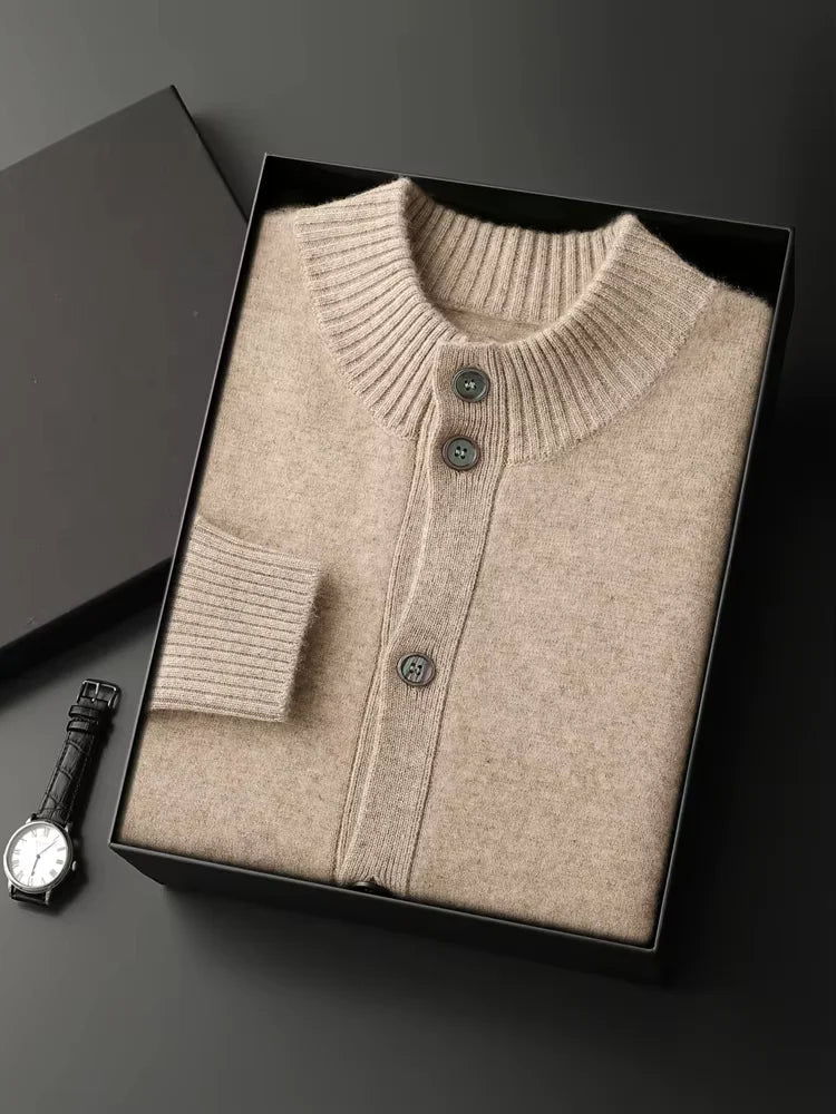 Eric - Button Up Cashmere Cardigan