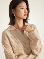 Alisande - Open-Knit Cashmere Sweater