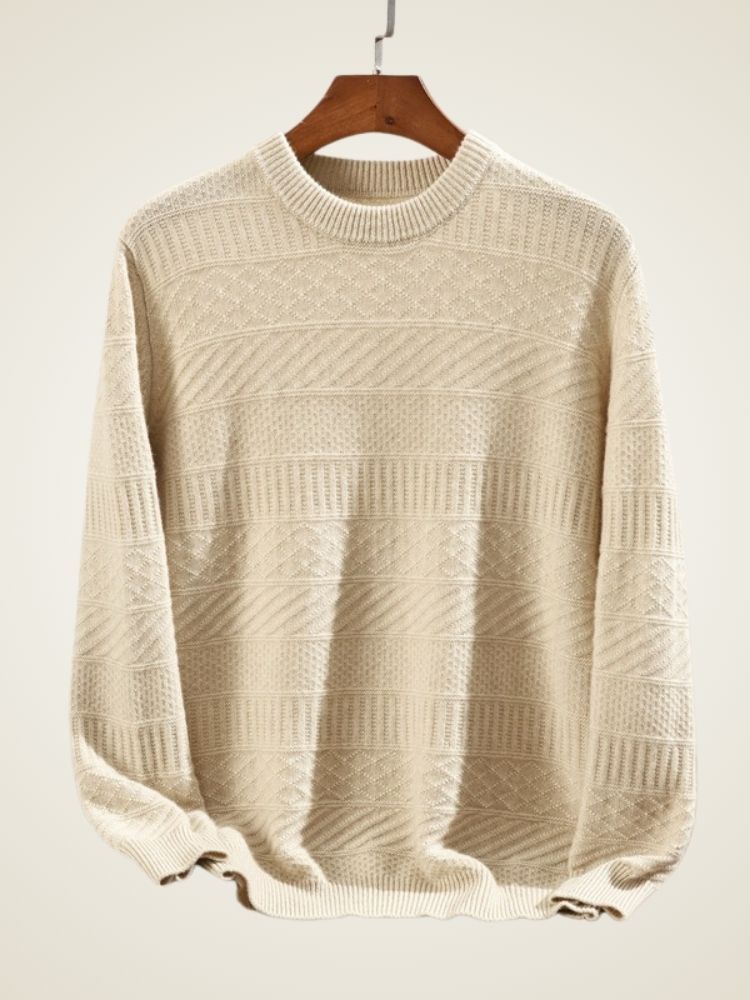 Grayson - Artisanal Knit Cashmere Crewneck