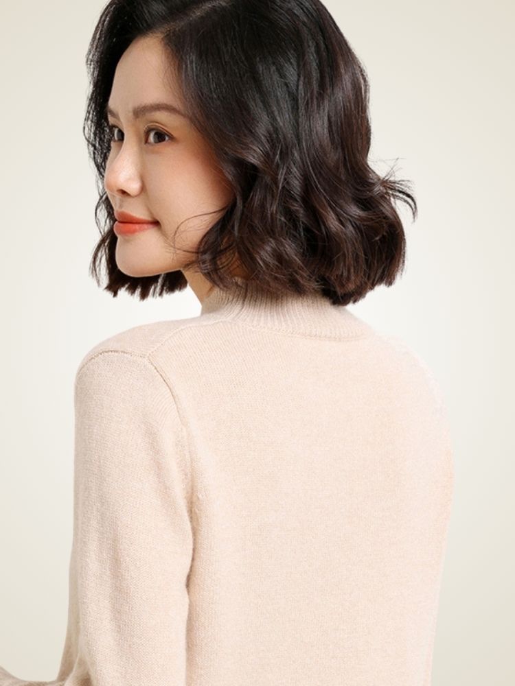 Odalisse - Mock Neck Cashmere Sweater