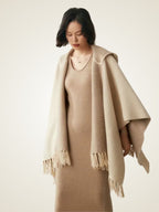 Nathalie - Reversible Hooded Cashmere Cape