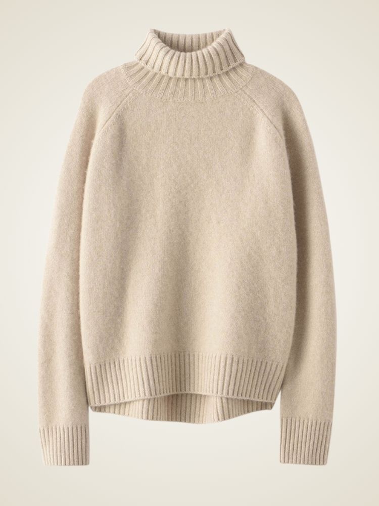 Melina - Ribbed Cashmere Turtleneck