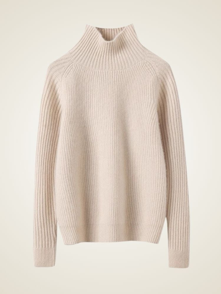 Liora - Ribbed Cashmere Turtleneck