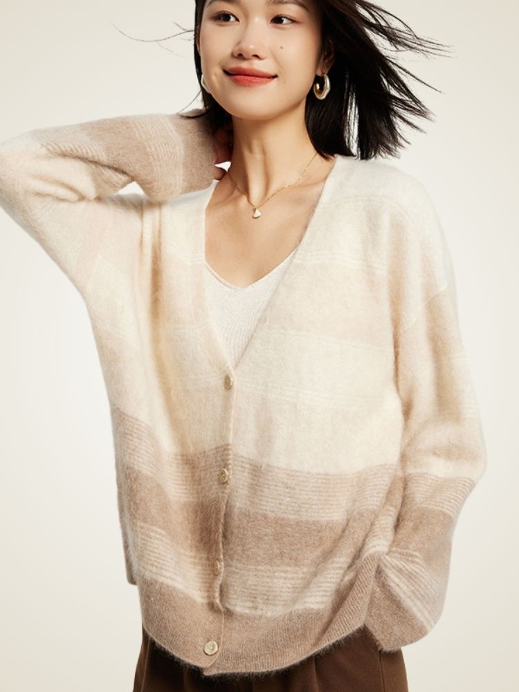 Lorelai -  Ombre Cashmere Cardigan