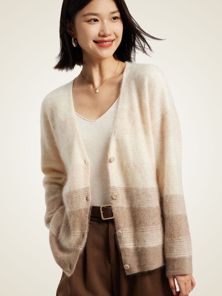 Lorelai -  Ombre Cashmere Cardigan