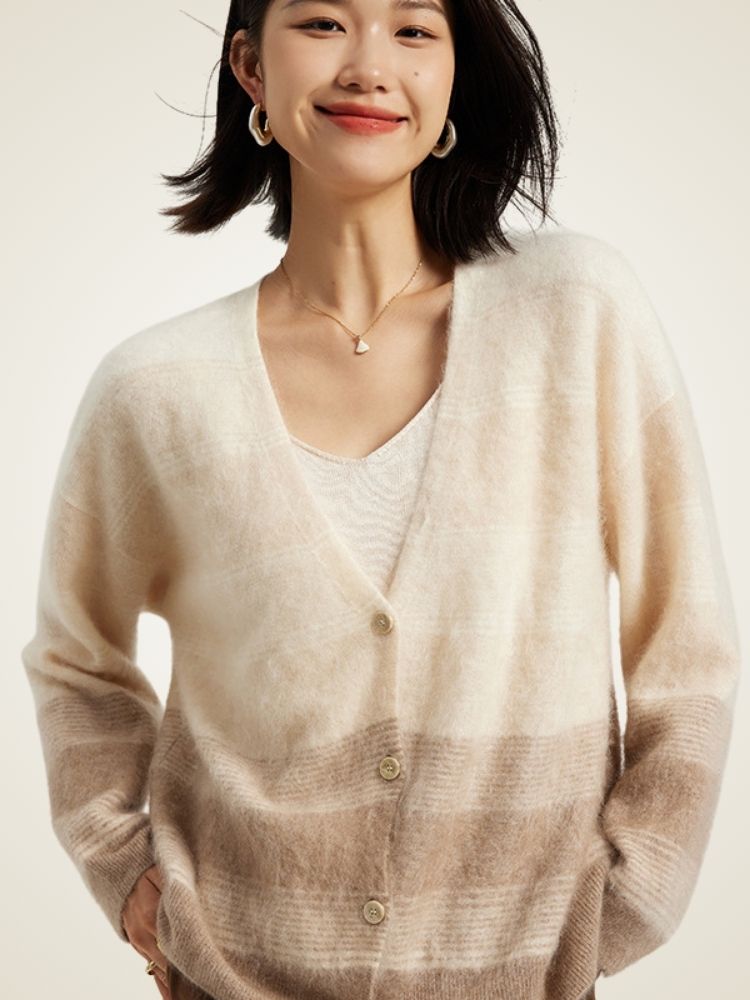 Lorelai -  Ombre Cashmere Cardigan