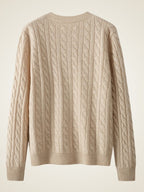 Faith - Cable Knit Cashmere Cardigan