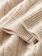 Faith - Cable Knit Cashmere Cardigan