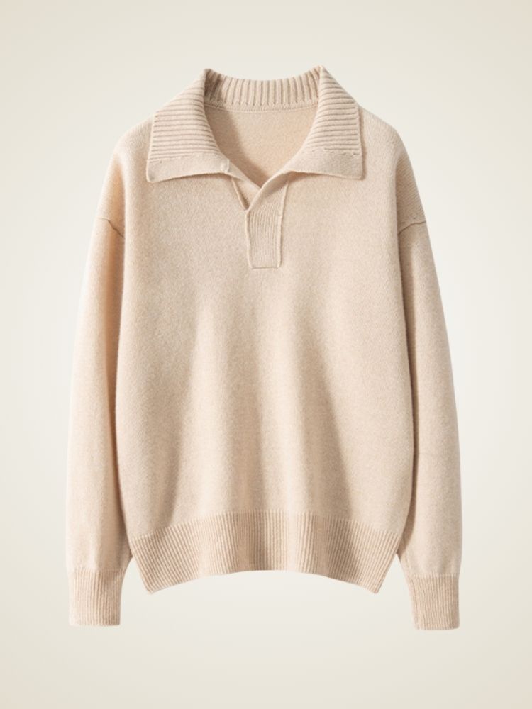 Indessa - Collared Cashmere Pullover