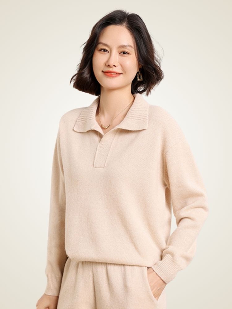 Indessa - Collared Cashmere Pullover