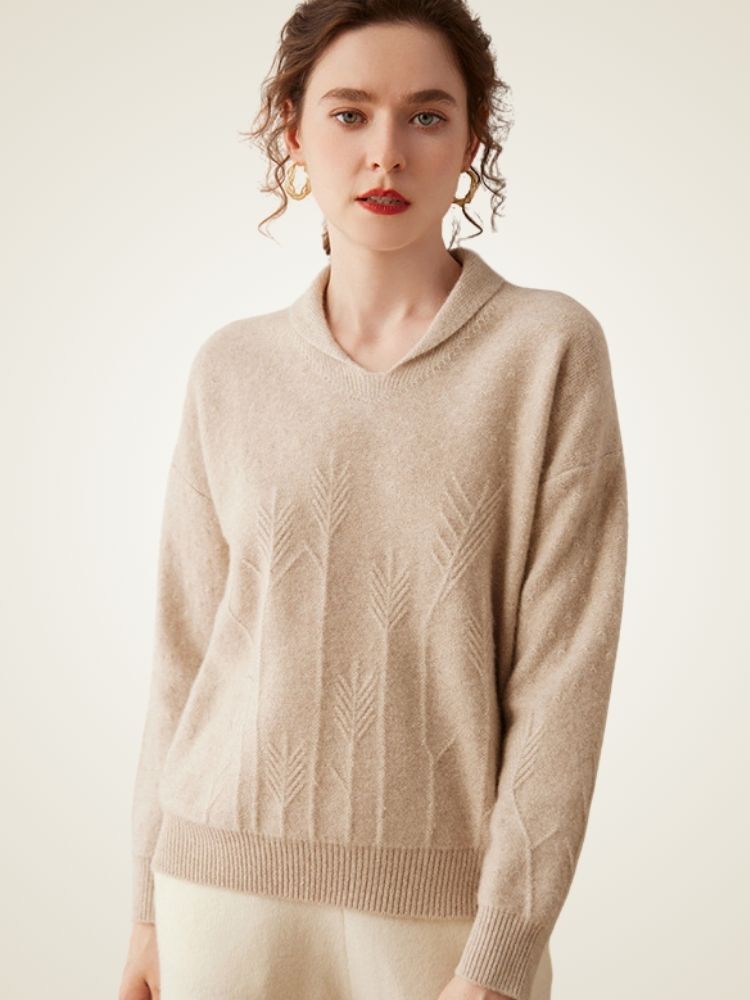 Elisandra - V-Neck Cashmere Sweater