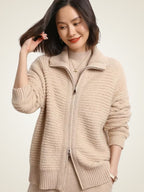 Bailey - Zip Cashmere Cardigan