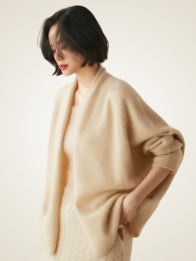 Zoey - Open Front Cashmere Cardigan