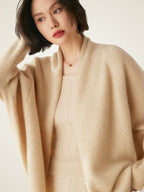 Zoey - Open Front Cashmere Cardigan