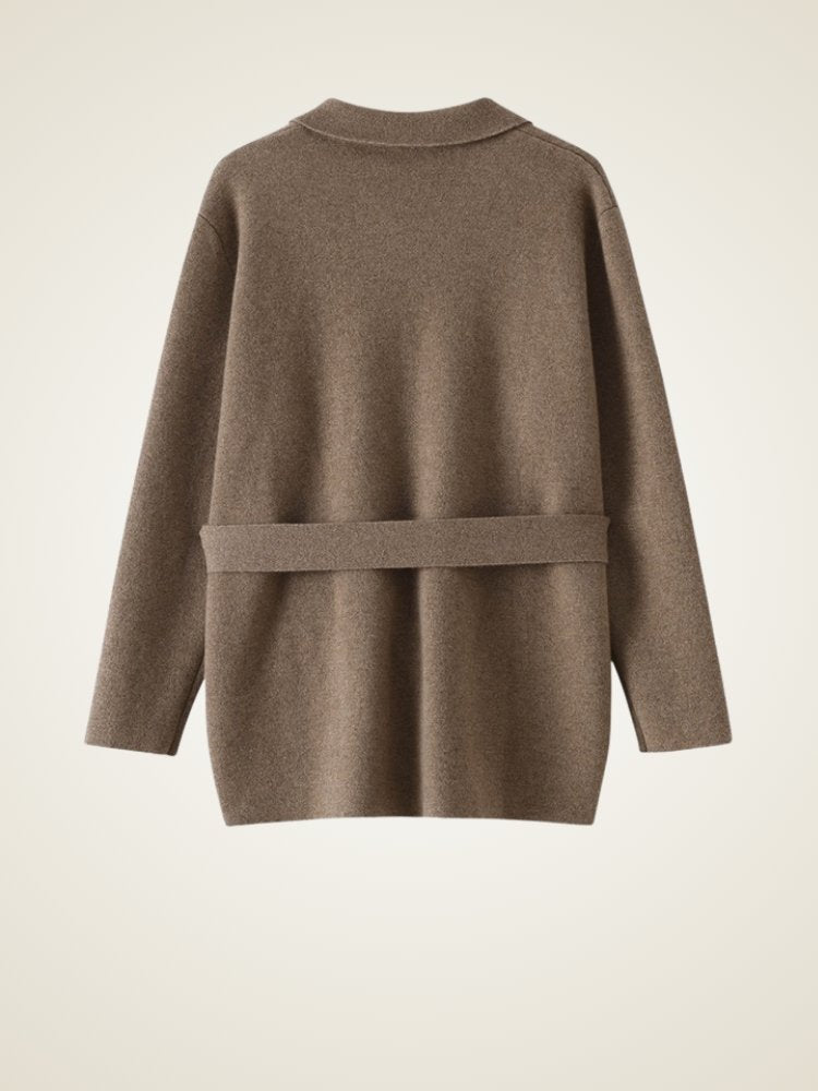 Leandria - Belted Cashmere Cardigan
