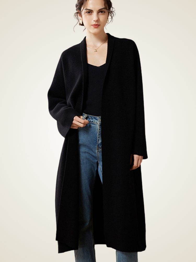 Alix - Open-Front Cashmere Coat