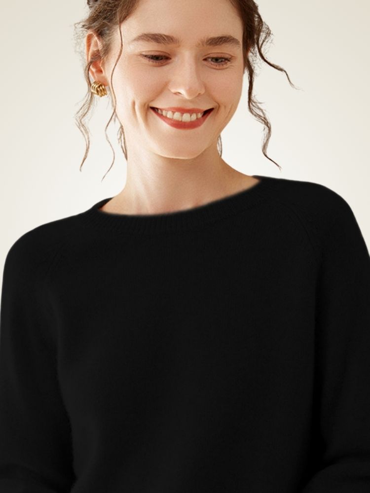 Yeloria - Raglan Sleeves Cashmere Sweater