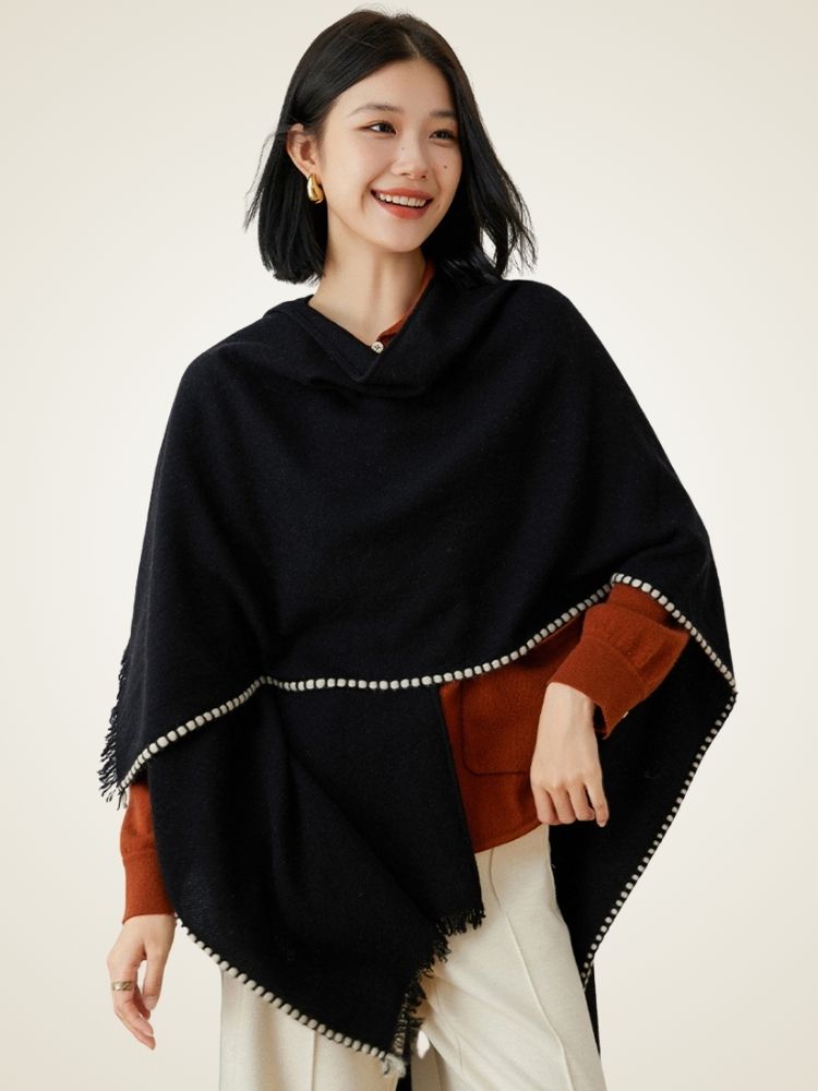 Niva - Cashmere Shawl Poncho