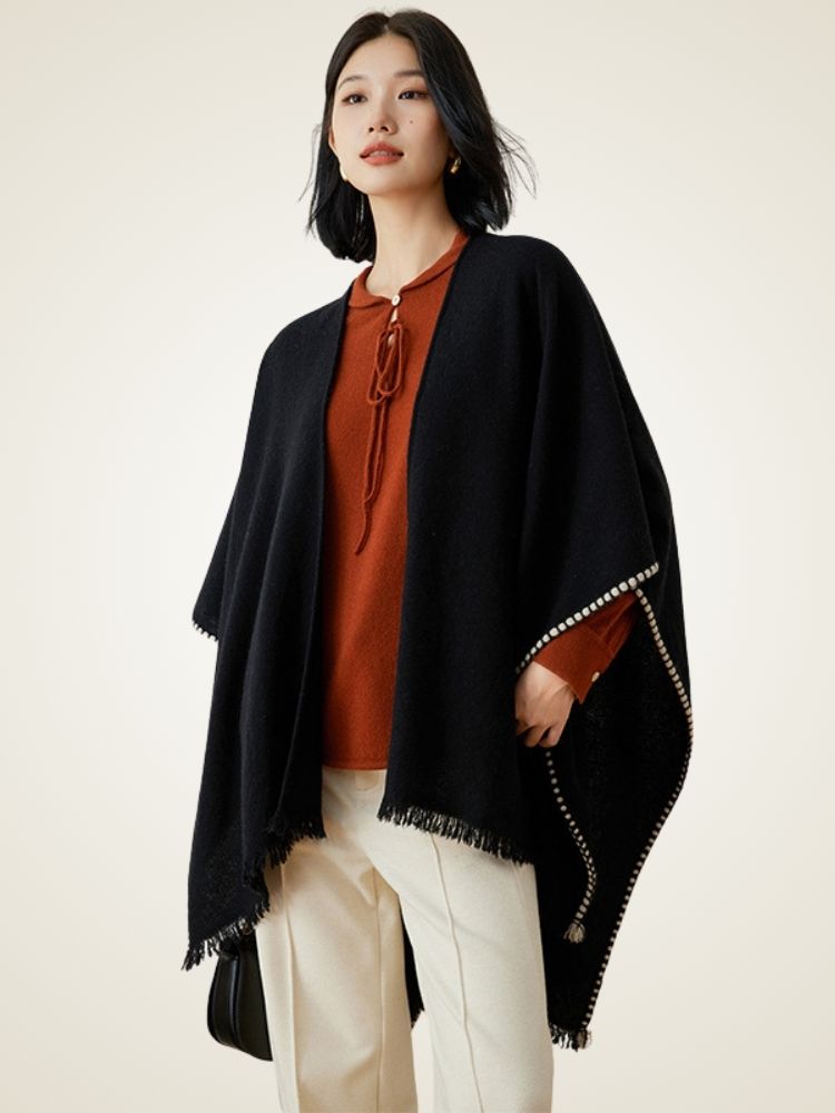 Niva - Cashmere Shawl Poncho