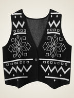 Janae - Graphic Cashmere Vest