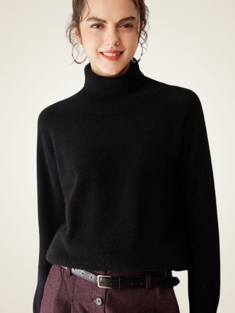 Perla -  High Turtleneck Cashmere Sweater