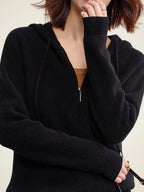 Adelise - Zip-Up Cashmere Hoodie